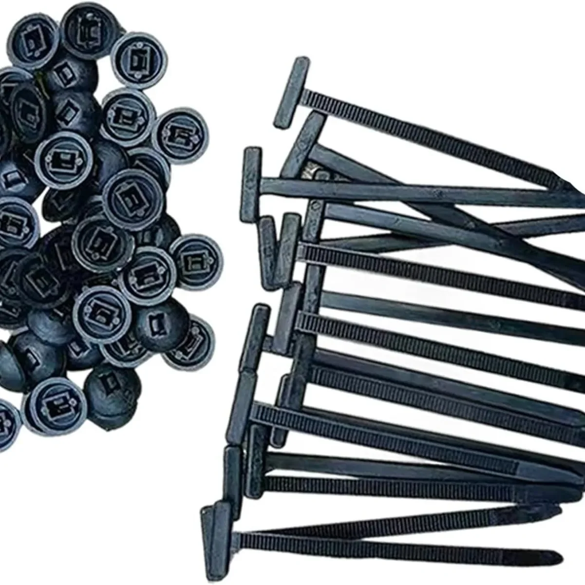 

20/50/100pcs Nylon Universal Cable Tie Buckle Pin and Button Zip Ties Self-Locking Fixed Cables Zip Tie Wire Fastening Straps