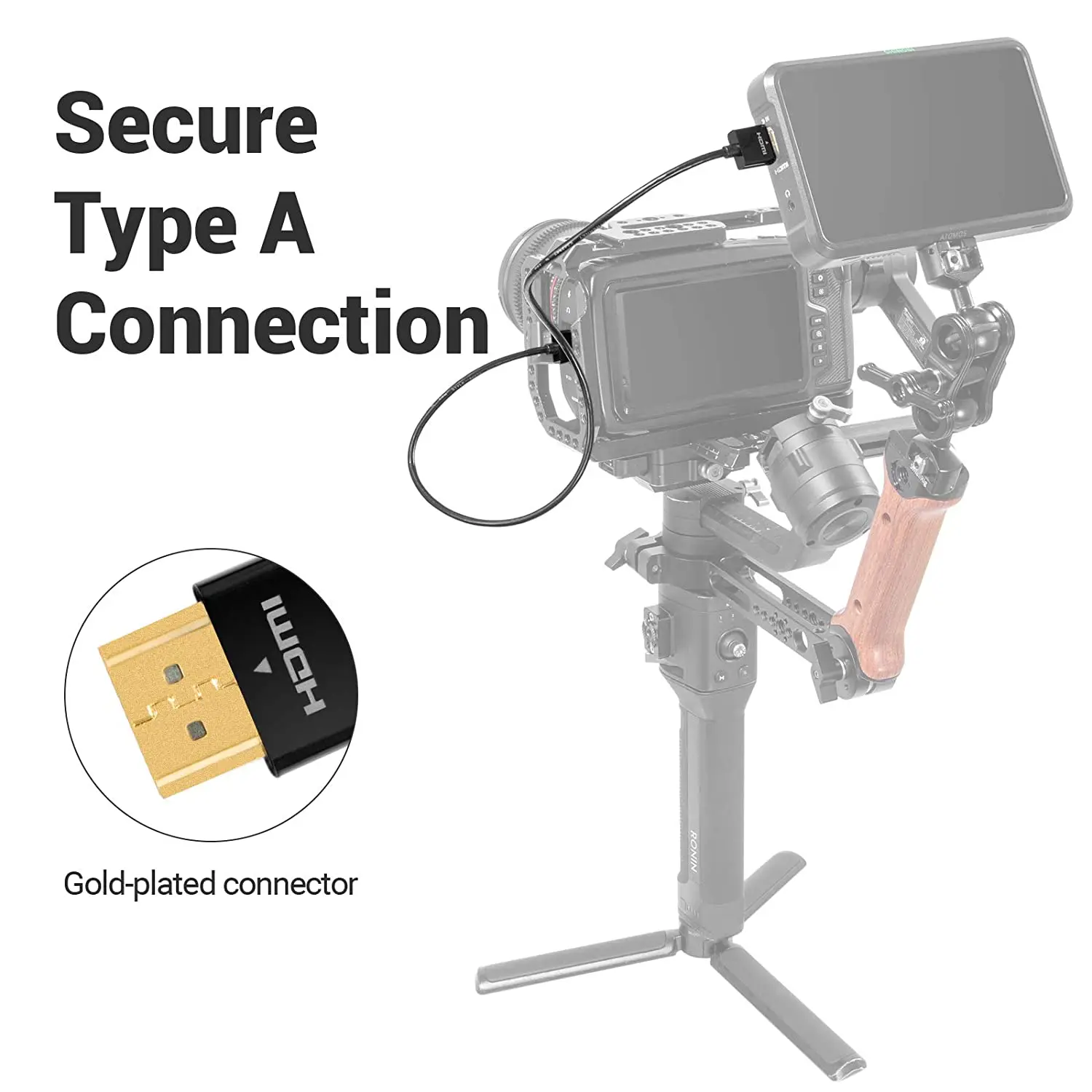 SmallRig ультратонкий высокоскоростной кабель 4K от C до A/D до A/35 см/55 см для Sony/Nikon/Canon, высокое качество 3040/3041/3042/3043