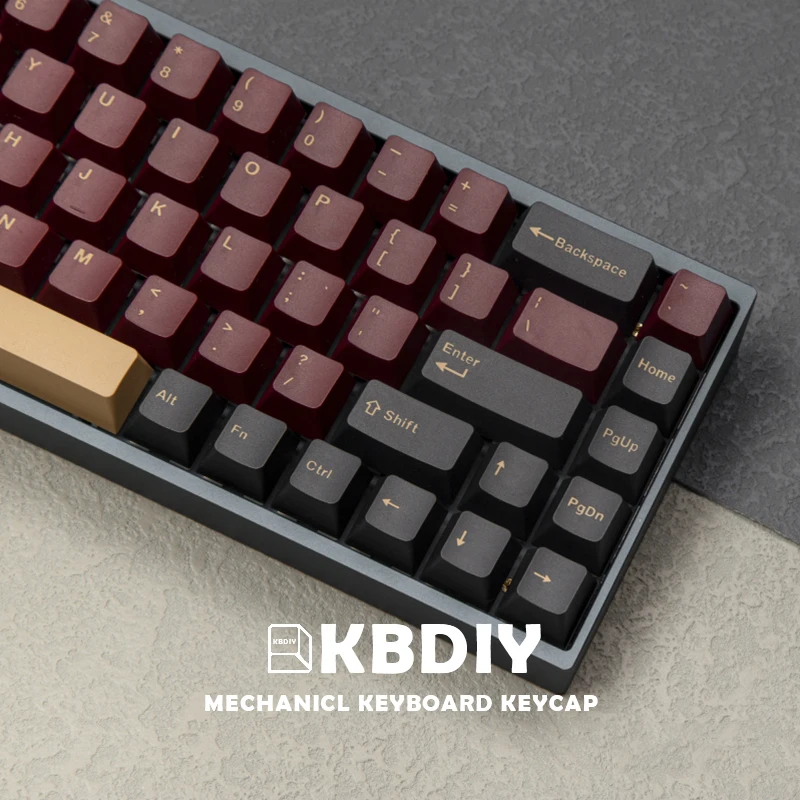 KBDiy GMK Rot Samurai OEM Profil Keycap 135 Schlüssel Mechanische Tastatur DIY Nach PBT Doppel Schuss 61 60 Schwarz Retro set Tastenkappen