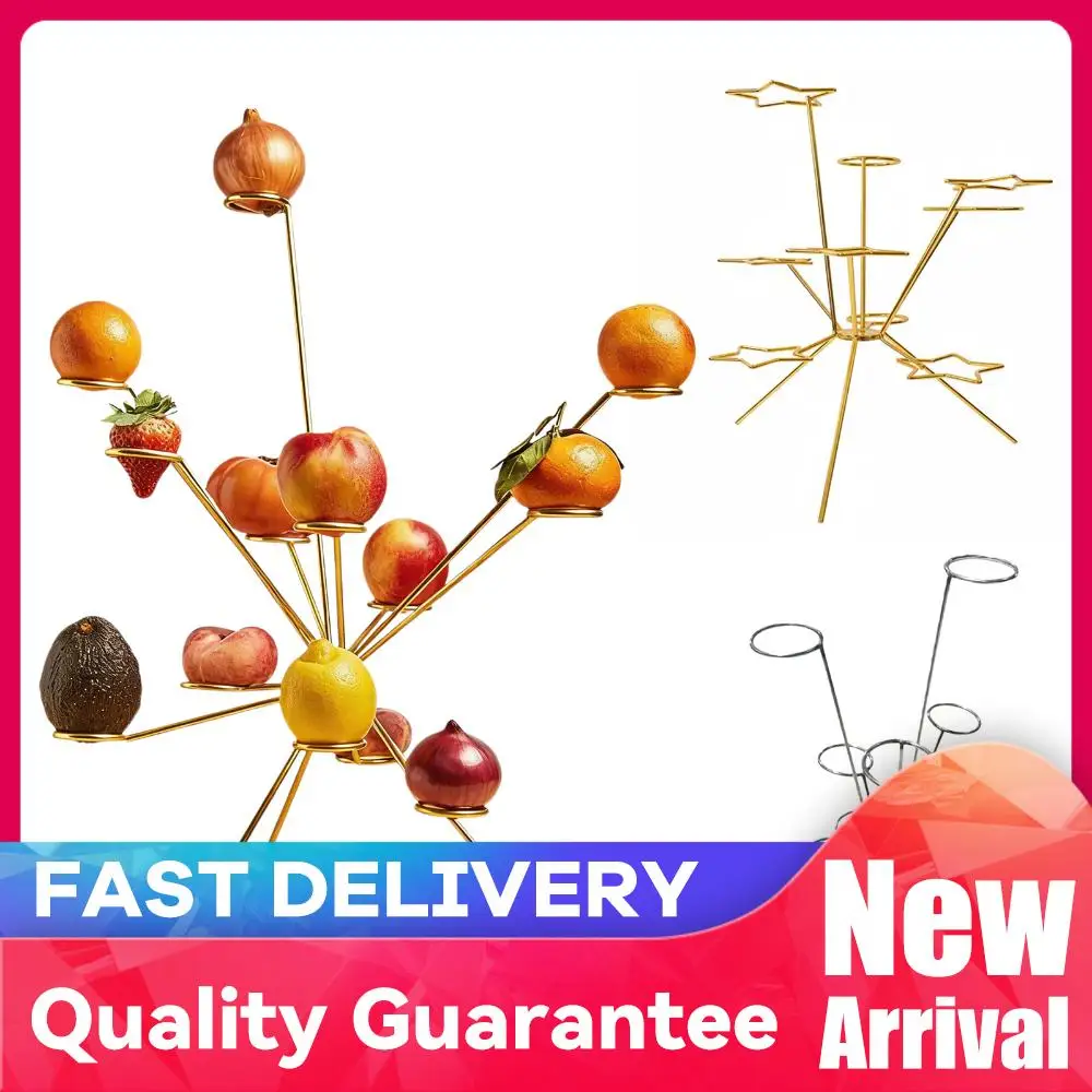 

Взрывная фруктовница-фейерверк на обеденный стол: креативная многоярусная подставка для фруктов с вращением на 360 градусов ° Вентиляция для декора кухонного стола