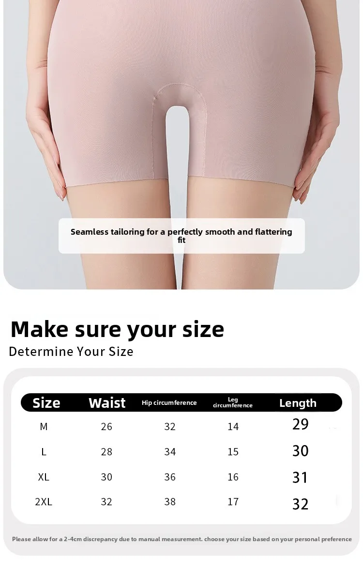 Sommer Neuheit: Damen-Shorts mit Hoher Taille, Nahtlose Sicherheitshose, Blendfreie, Abriebfeste Unterhose, Bauchweg-Effekt, Nicht-kräuselnde Basis-Hose – Detail 10