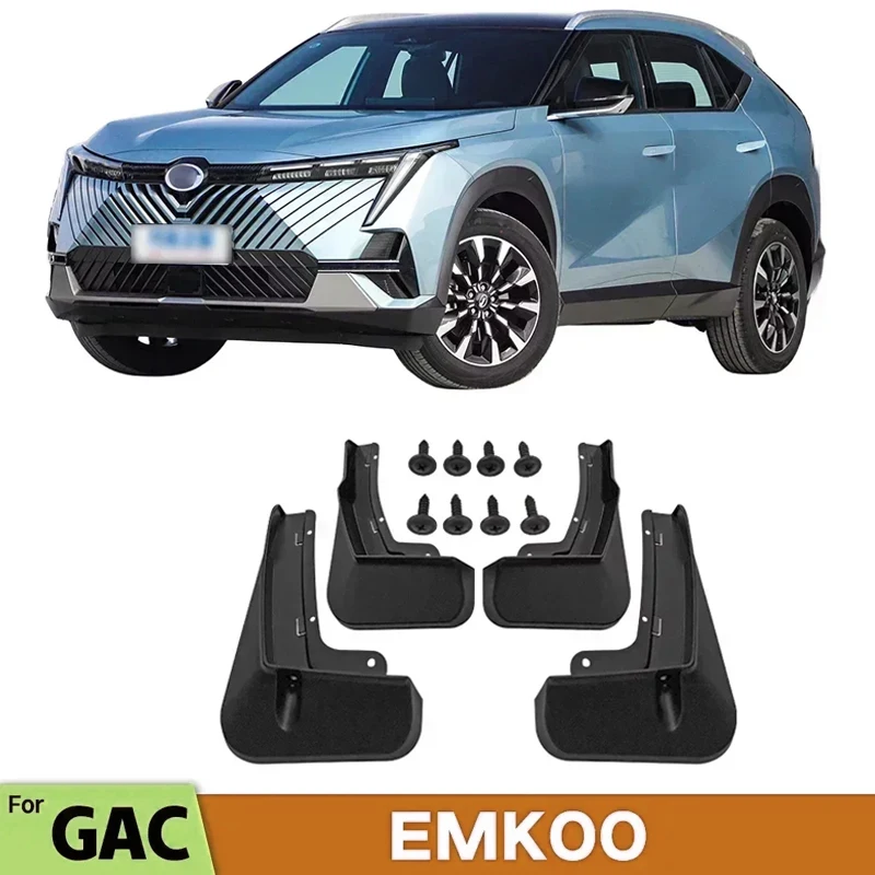 MudFlaps For GAC Emkoo 2024 2023 Mudguards Mud Flaps Splash Guards Front Rear Wheels Fender Car Accessories 4Pcs