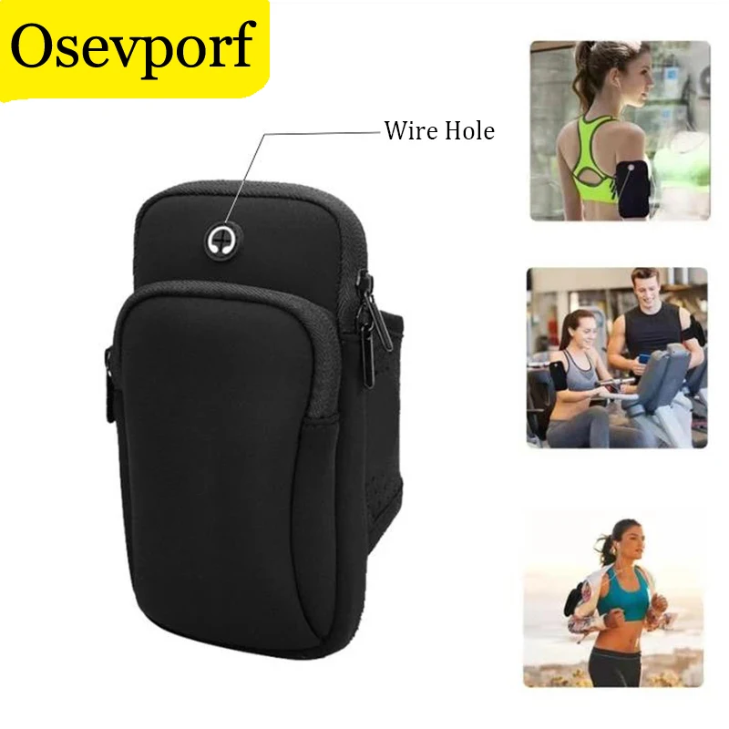 Waterproof Gym Running Phone Bag Arm Band Fitness Case for iPhone 15 X 12 11 Samsung Outdoor Sports Phone Holder Armband Pouch