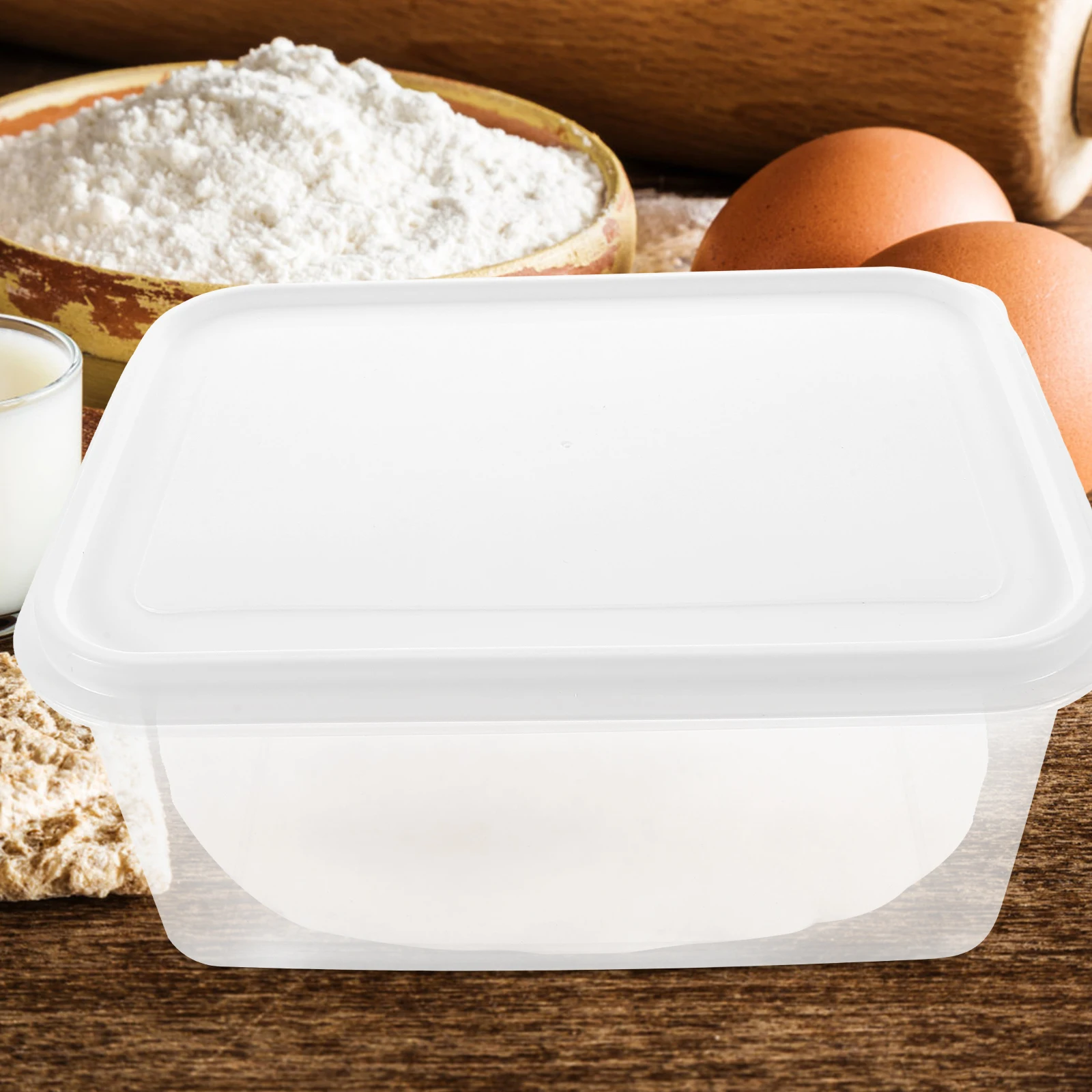 

Reusable Dough Proofing Container Fermentation Box Containers Lids Pizza Sourdough Bread Loaf Food Storage Compact Kitchen
