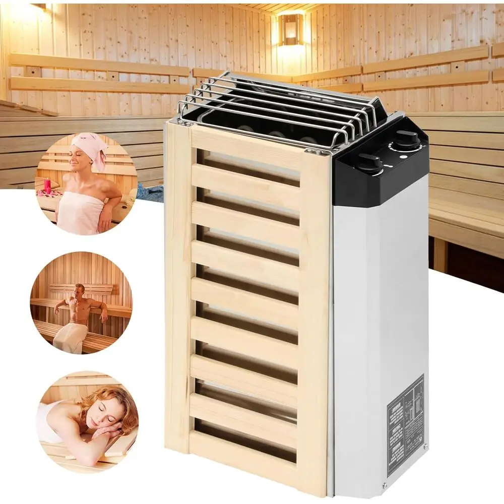

Stainless Steel 3.6kW Sauna Heater for Home and Hotel Dry/Wet Saunas with Internal Control