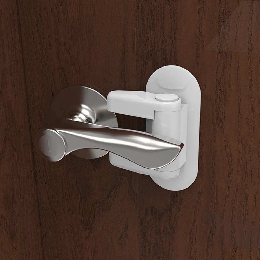 Blocco di sicurezza per bambini blocco della leva della porta porte a prova di bambino maniglia di sicurezza adesiva maniglia di sicurezza adesiva compatibile Standard