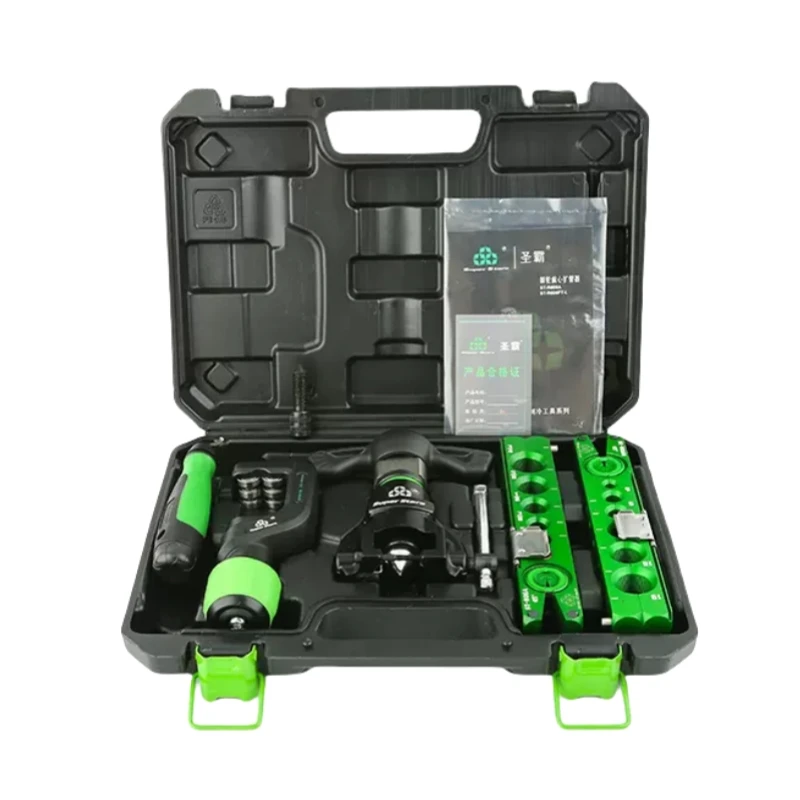 

ST-R806FT Copper Tube Pipe Expander Set Flaring Drill Ratchet Type Air Conditioning Tools Refrigeration Tools