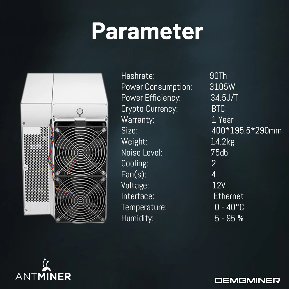 Bitmain Antminer-Machine de Minage de Bitcoin Asic, S19 90Th/s, Crypto S19 82Th/s 86Th/s, PSU BTC