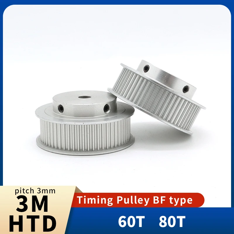 HTD 3M Pulley 60T 80T HTD 3M Toothed Pulley 60teeth 80teeth HTD3M Synchronous Wheel Pulley 3M 10mm 15mm Pulley HTD3M Belt Pulley