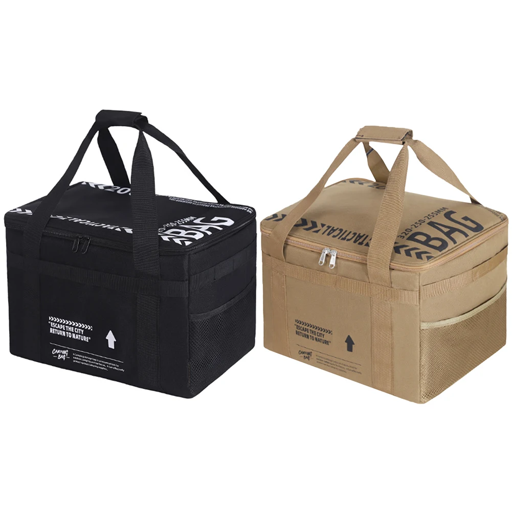 

Сумка для пикника на 20 л с ручкой, сумка для хранения посуды, сумка для еды для кемпинга, походов, пляжа, пикника, путешествий, семейного отдыха