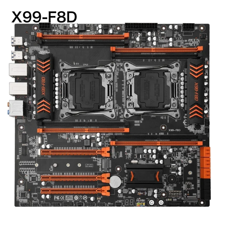 For HUANANZHI X99-F8D Desktop Motherboard LGA2011 X99 DDR4 Mainboard 100% Tested OK Fully Work Free Shipping