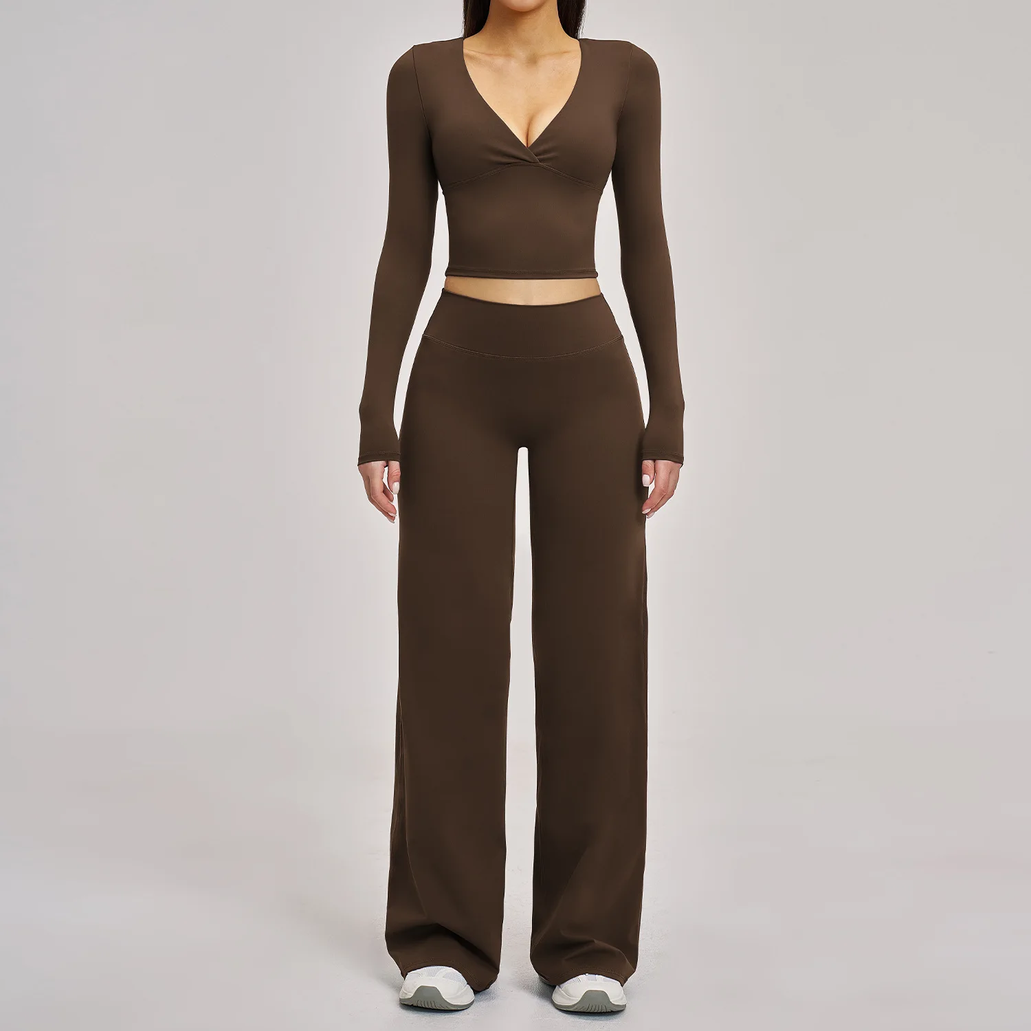 Women Tracksuit 2PCS Yoga Suit Women Sports Outfits Quick-Drying Gym Set Running Workout Long Sleeve Sports Shirt Yoga Clothing