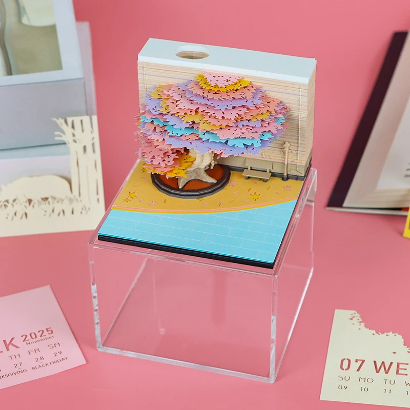 حار بيع 2026 أجندة مكتبية /رزنامة مكتبية حجم مخصص شهري أسبوعي أجندة مكتبية /رزنامة مكتبية الجدة هدية لتقوم بها بنفسك ورقة الفن ثلاثية الأبعاد التقويم مع صندوق هدية