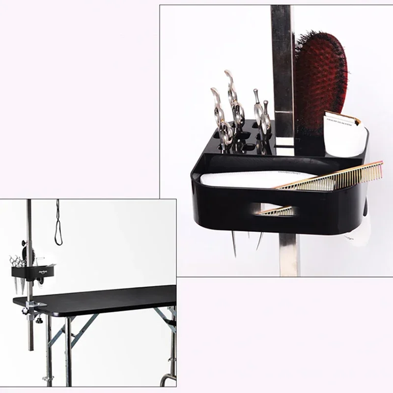 Caja de almacenamiento multifuncional para herramientas de peluquería, soporte para tijeras de corte de pelo, organizador, caja de herramientas de estilismo, maquillaje de belleza