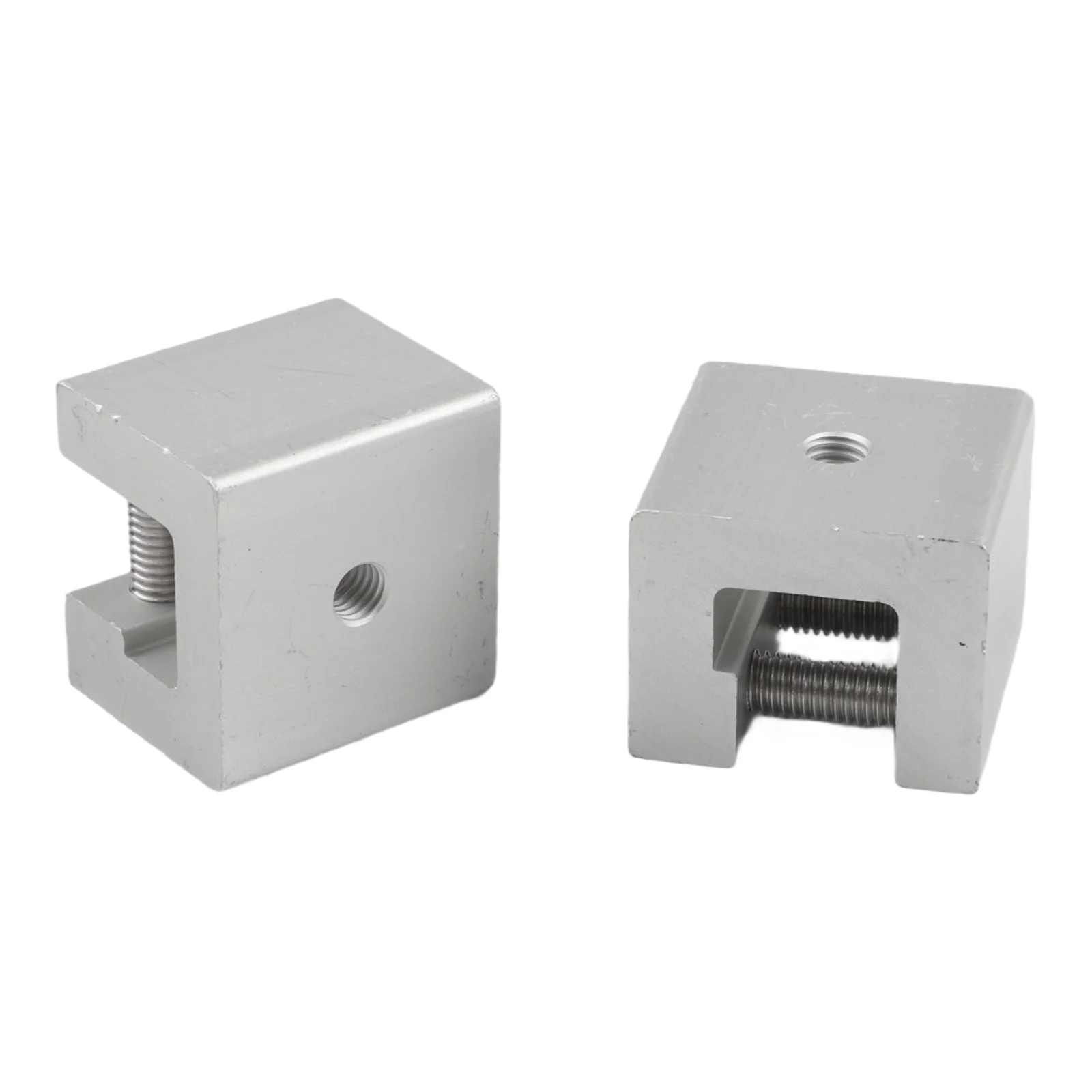1/4/8Pcs Aluminum Standing Seam Clamp Silver Solar PV Mounting Bracket For Metal Roof Sheet Installation Accessories
