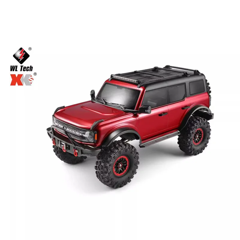 WL TECH 1:10 Liema JEEP Wrangler Carro elétrico RC Controle remoto Brinquedo de simulação de veículo de escalada off-road para maiores de 14 anos