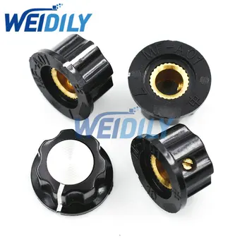 MF-A01 베이클라이트 전위차계 노브 캡, 직경 19.5mm, RV16 구멍 6mm, 2 개