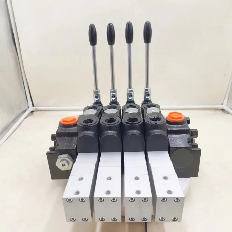 

Manual 140L/min 4 Sections Pneumatic Hydraulic Sectional Directional Control Valve with 350 Bar Operating Pressure Double Acting