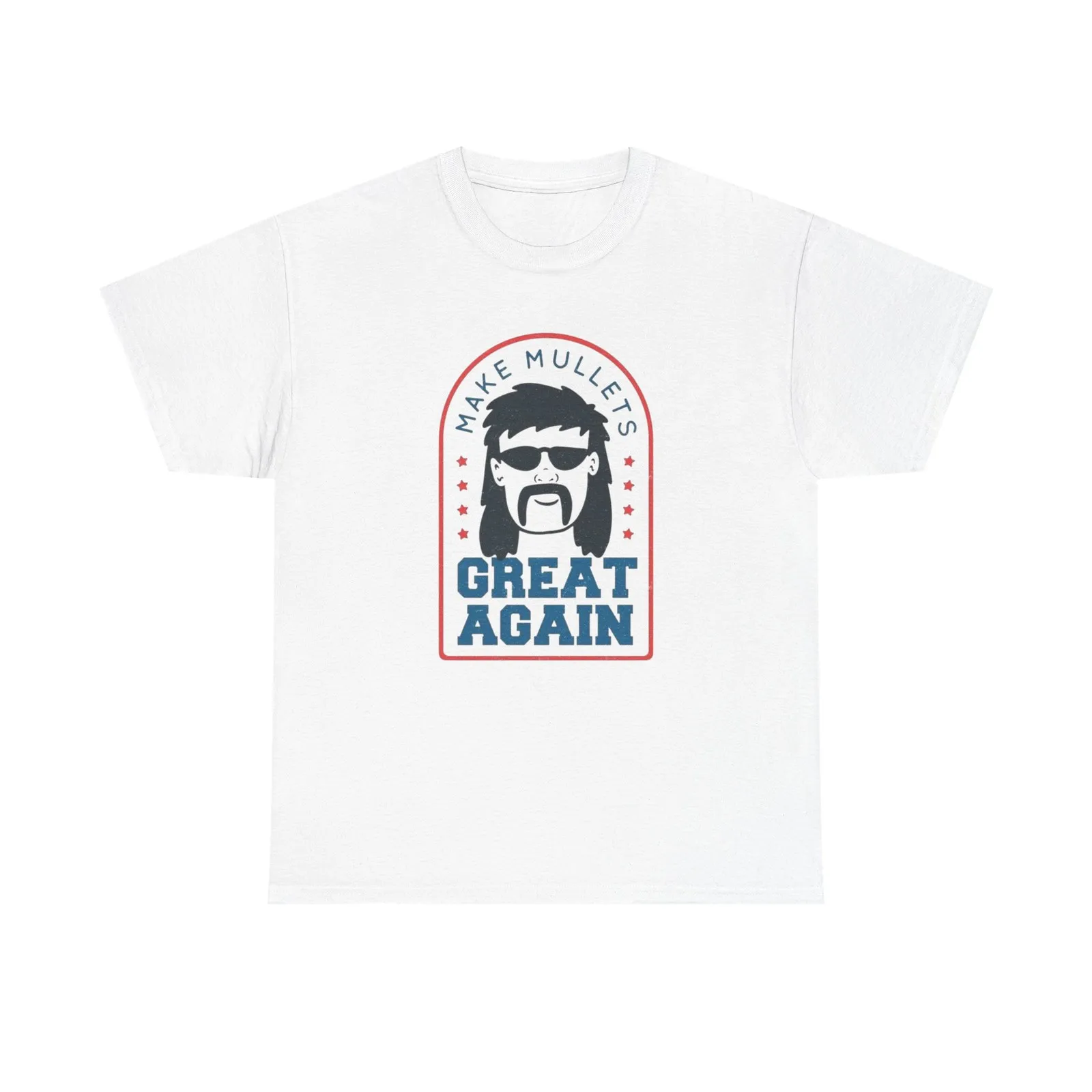 

Make Mullets Great Again Funny Graphic T Shirt Unisex Heavy Cotton Tee