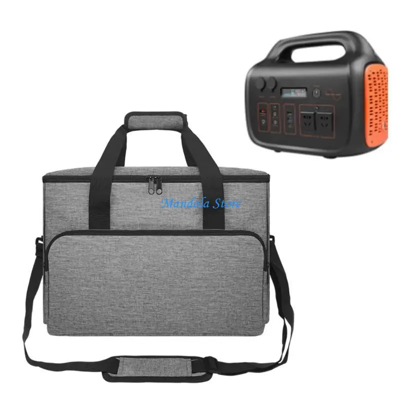 حقيبة تخزين واقية لمحطة الطاقة الخارجية U2JC مع جيب مزدوج بسحاب وتصميم مقاوم للماء لمولد الطاقة الشمسية