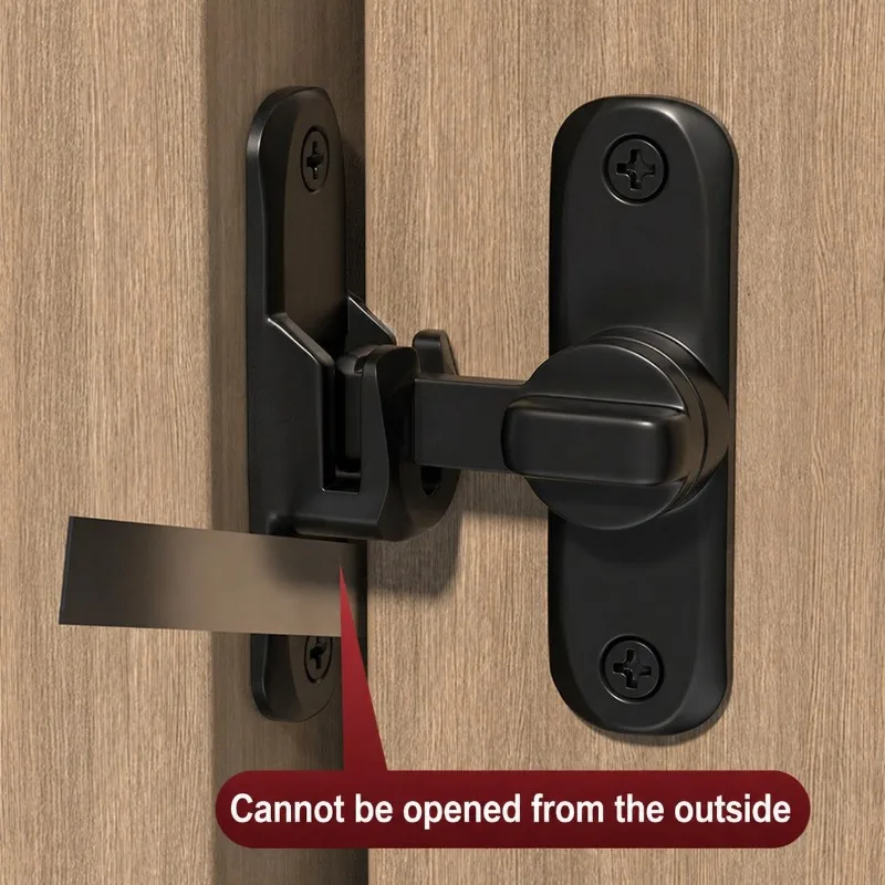 Sleek Sliding Fitting, Practical Washroom Anti-slip Component Sturdy Domestic Room Safety Fitting Device Portable Door Lock