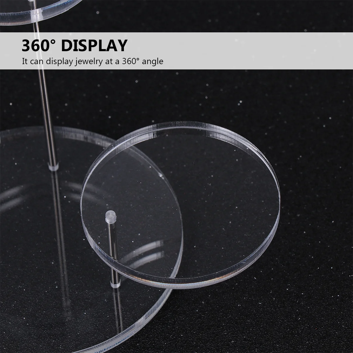 

1Set Multilayer Jewelry Display Stand Ring Earring Bracelet Watch Organizer Upscale Presentation for Home Store Gallery