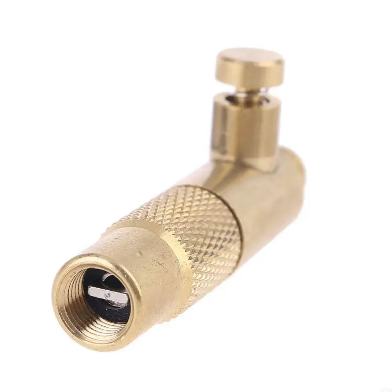 Brass Car Tire Inflator Standard Fine Thread Vehicle Air Compressor Connector with Deflation Function Screw-in Type