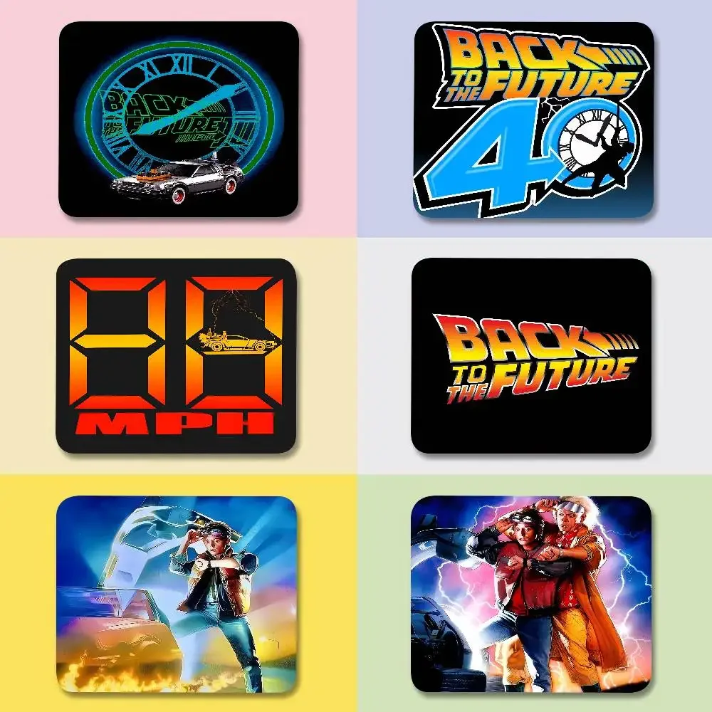 Back To The Future Movies Mouse Pad Small Office Table Mats Computer Accessories Washable Non-slip Rubber With Precision