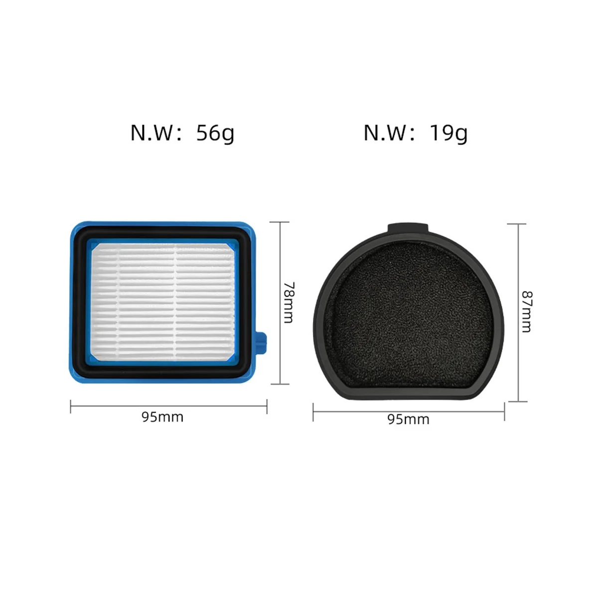 ل PF91 سلسلة 5EBF / 5BTF / 6BWF BORK V800 مرشح العادم الغبار تصفية أجزاء فراغ عصا لاسلكية