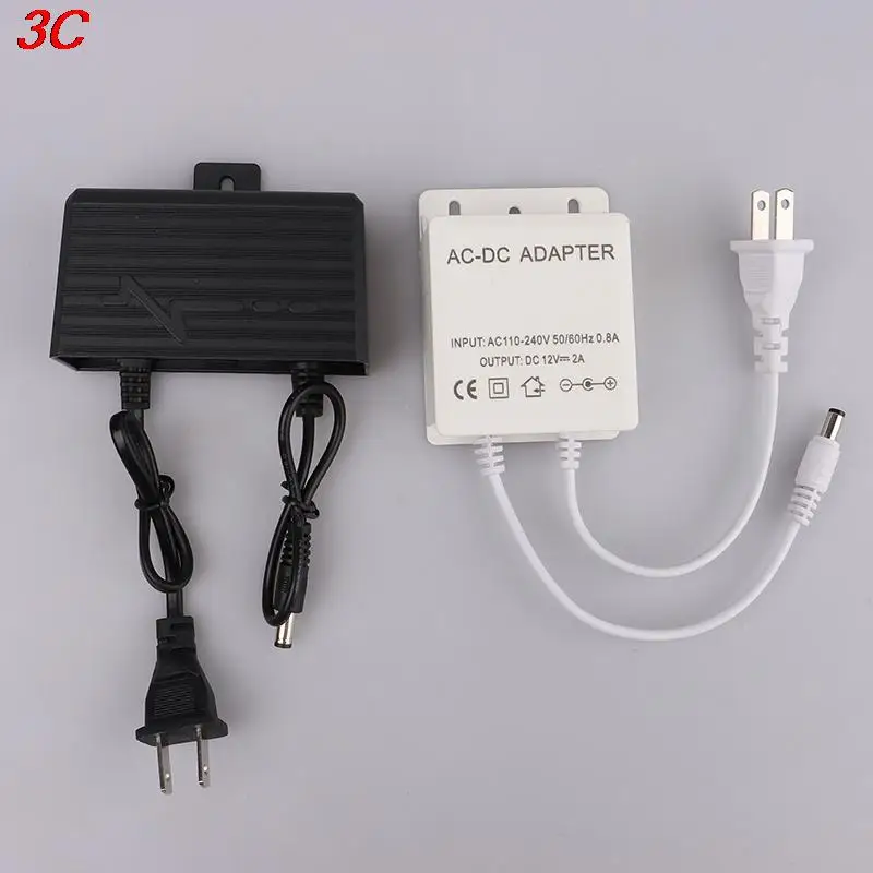 AC/DC 12V 2A 2000ma CCTV camera Power Supply adaptor Outdoor Waterproof EU US Plug Adapter Charger for CCTV video Camera