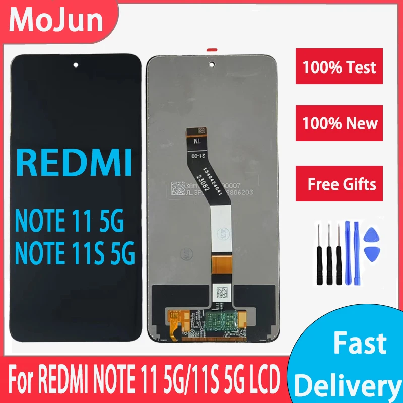 LCD For Xiaomi Redmi Note 11 5G LCD 2201117TG LCD Display Touch Screen Digitizer Assembly For Redmi Note 11S 5G LCD