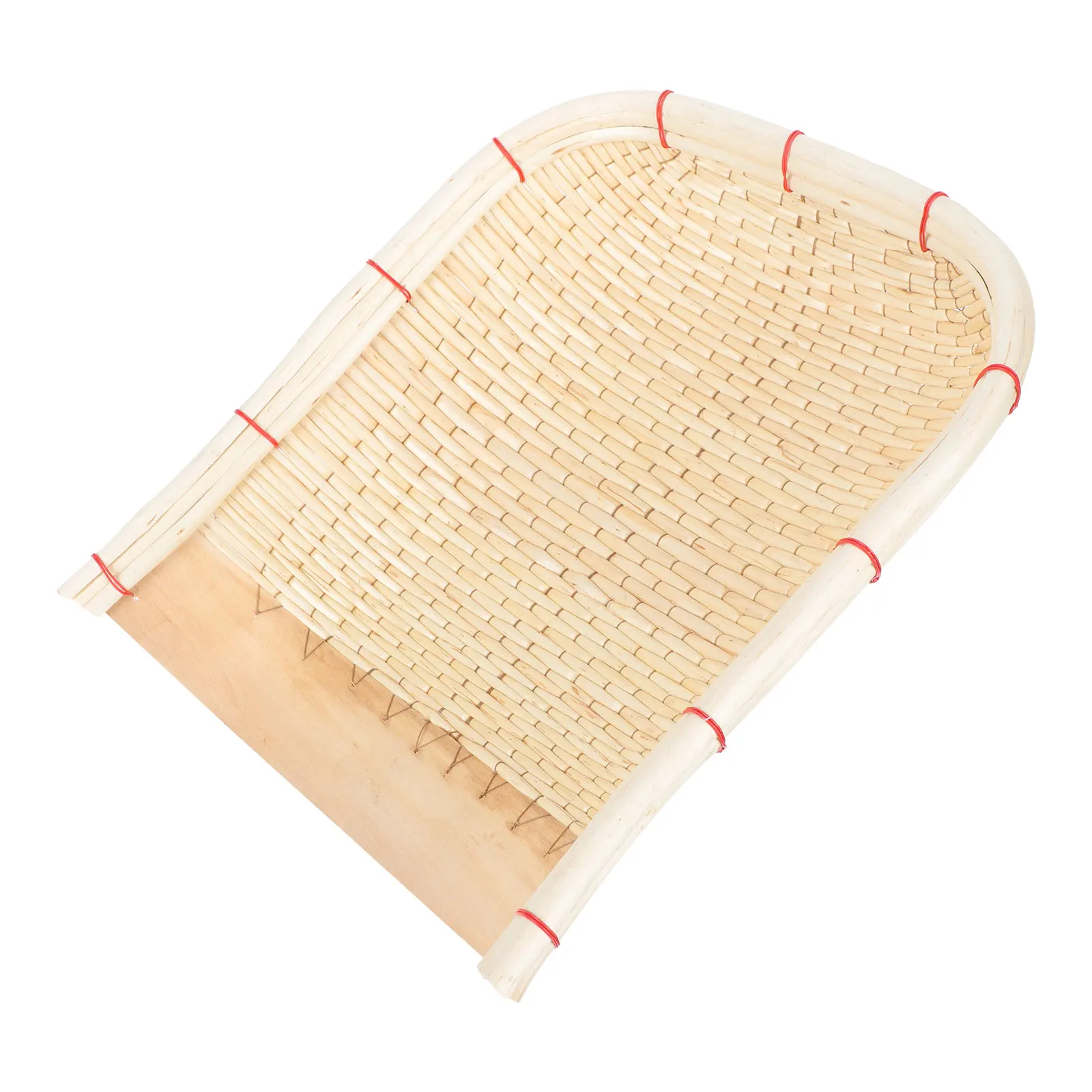 

1pc Bamboo Woven Baskets Lightweight Eco Friendly Kitchen Room Storage Decorative Fruit Vegetable Basket Home Use Storage