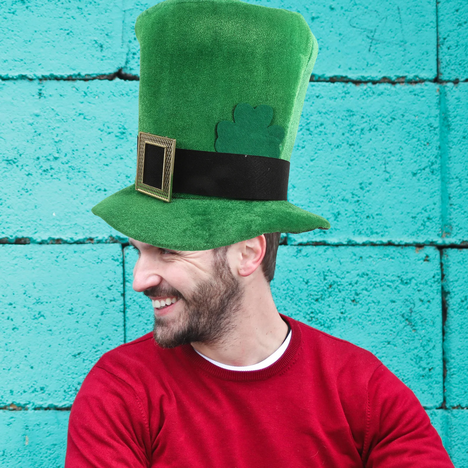 

Green Top Hat Adults St Patricks Day Shamrock Decoration Leprechaun Party Hat Irish Costume Leprechaun Costume Men