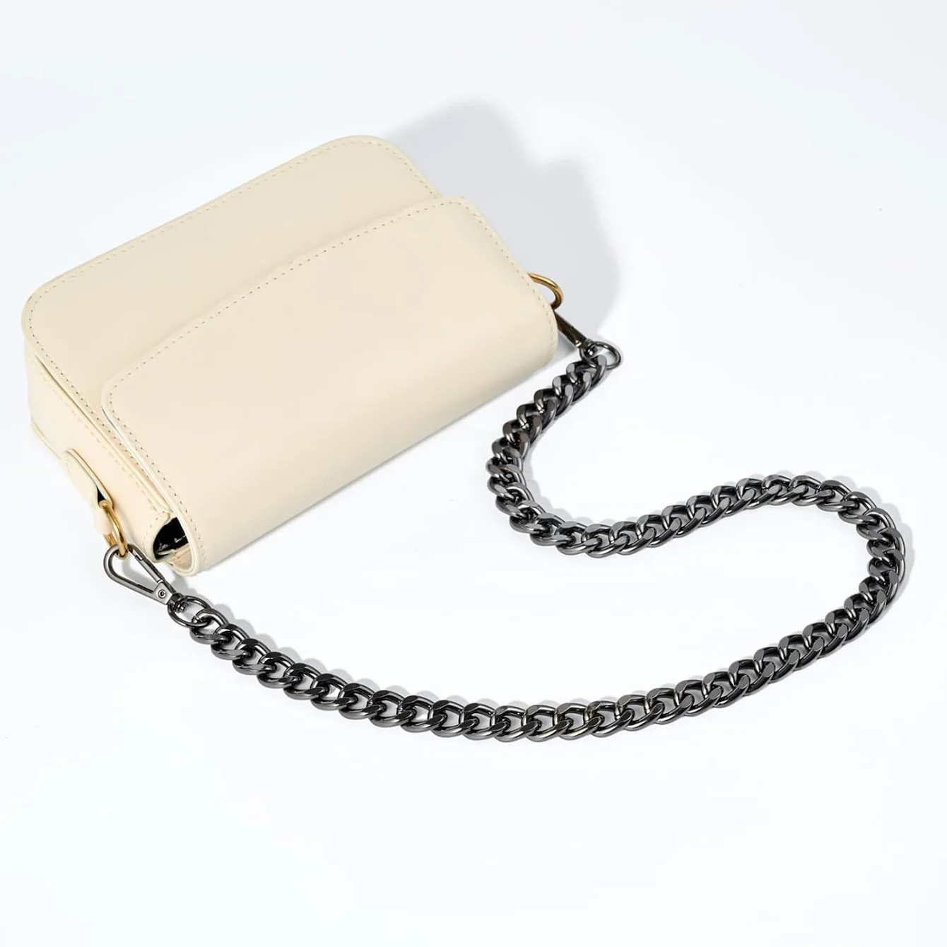 Metall-Aluminium-Taschenkette, Ersatzteile, Zubehör für handgewebte Schulterhandtasche, DIY handgefertigte abnehmbare Träger – Detail 19