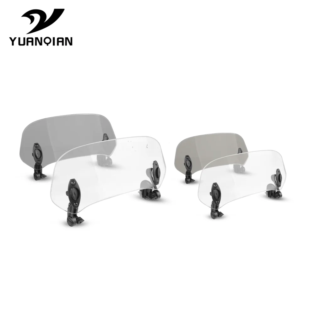 Motorcycle Risen Adjustable Windshield Spoiler Air Clip On Windscreen Deflector FOR kawasaki ZL600 ZX10R ZX1100 ZX12R ZX14R ZX-6 image 5
