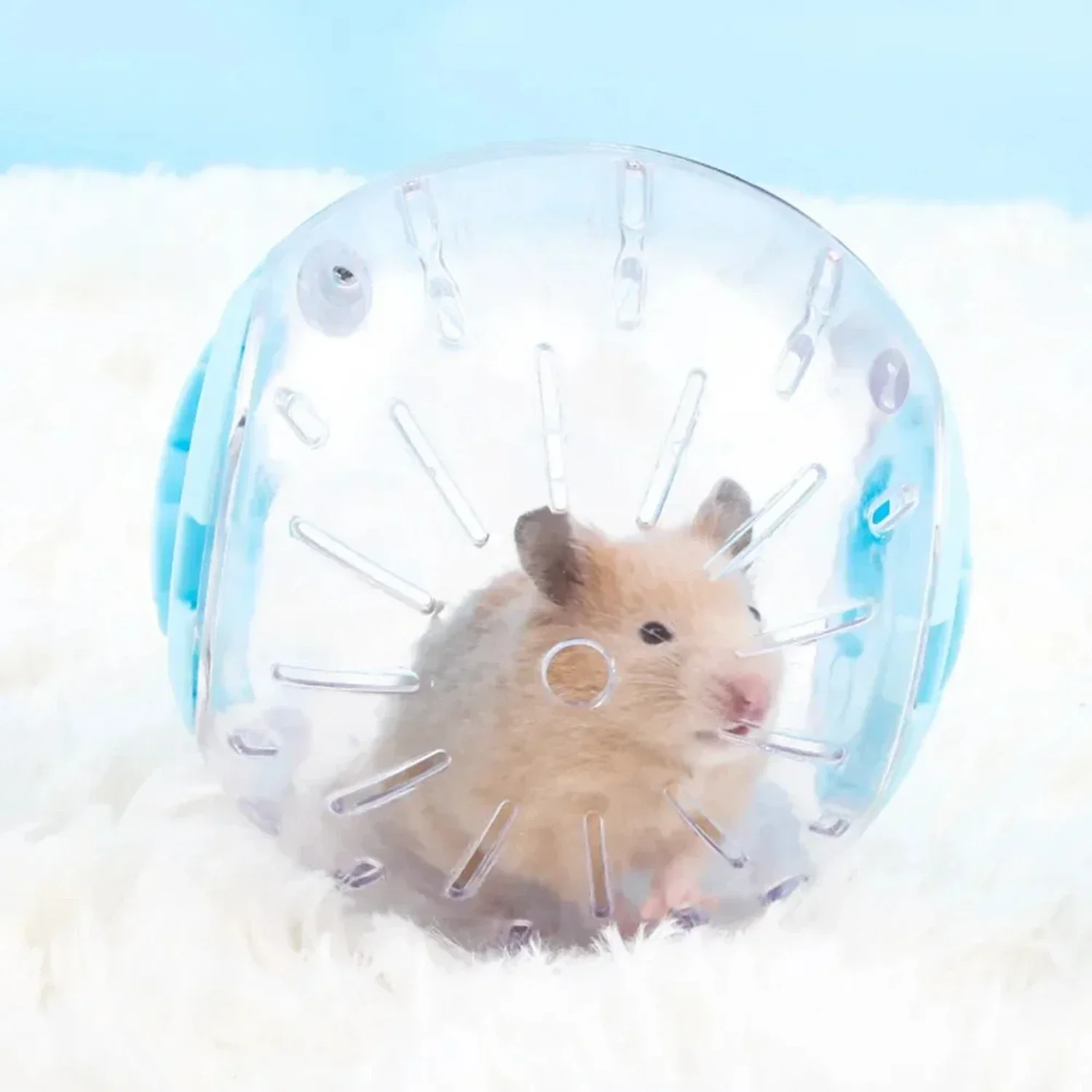 Premium high-quality interactive sport ball for small pets - Exciting plastic toy for hamsters and gerbils to enjoy! Top-notch e