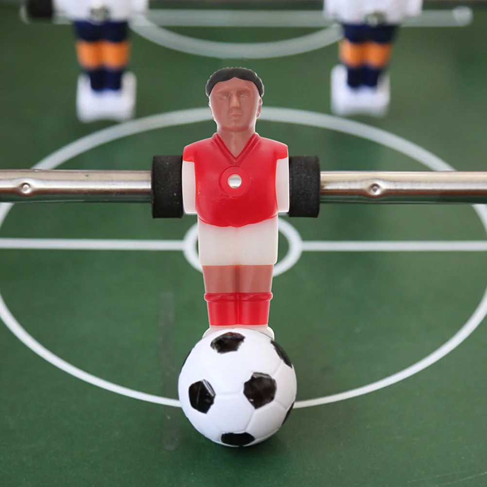 

10Pcs Desktop Football Machine Parts High-Quality Foosball Players Wear-Resistant Colorfast Figures for Table Soccer Game Use