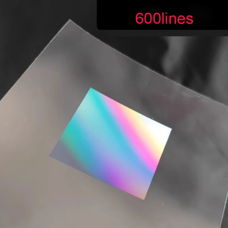Ultra Precision Nano Engraving PET Trasmission Diffraction Grating 50x45mm 1PC