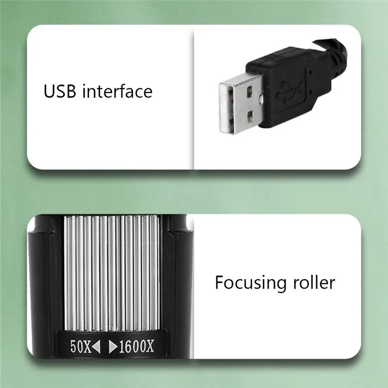 1600X Digitales Mikroskop mit Kamera, Typ C USB, tragbares elektronisches Mikroskop für Lötarbeiten, Vergrößerungsglas, Handy-Reparaturen – Detail 11