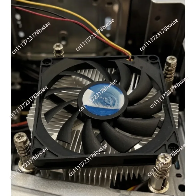Htpc all-in-one machine 1u ultra-thin cpu radiator 28mm thick pure aluminum fan suitable for 1155/1150/1156 interface
