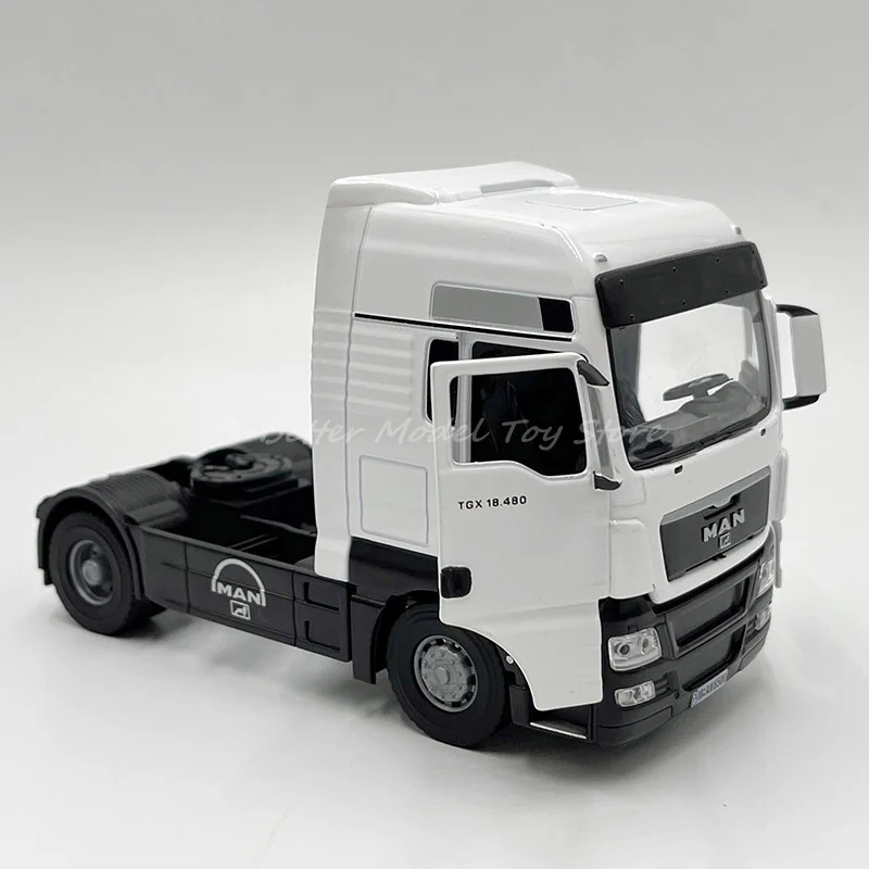 1:43 Diecast Metal Truck Model Toy Man Man TGX 18.480 Semi-Trailer Tractor Replica Collector Edition