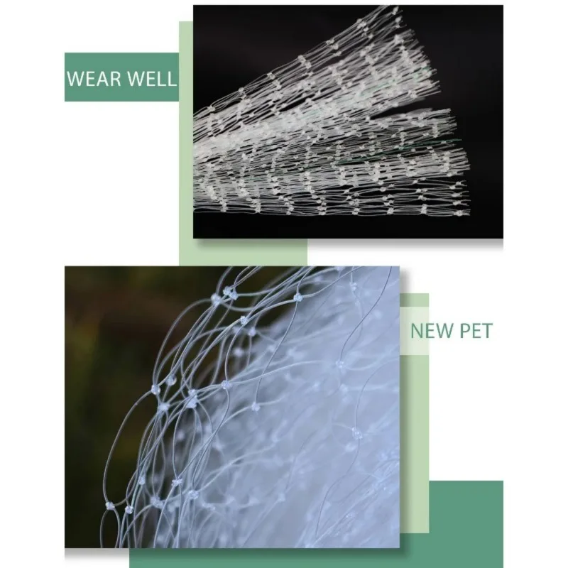 Transparentes Balkonnetz, Katzenschutz, Haustier-Schutznetz gegen Stürze, für Fenster, Balkone, Haus-/Straßentiere, Gemüse und Obst – Detail 3