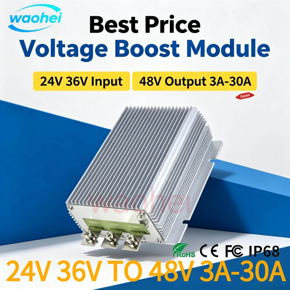 24V 36V TO 48V 3A-30A Voltage Regulator STEP UP MODULE 24V to 48V Boost DC-DC Converter FOR AUTOMOTIVES CE RoHS Certificated
