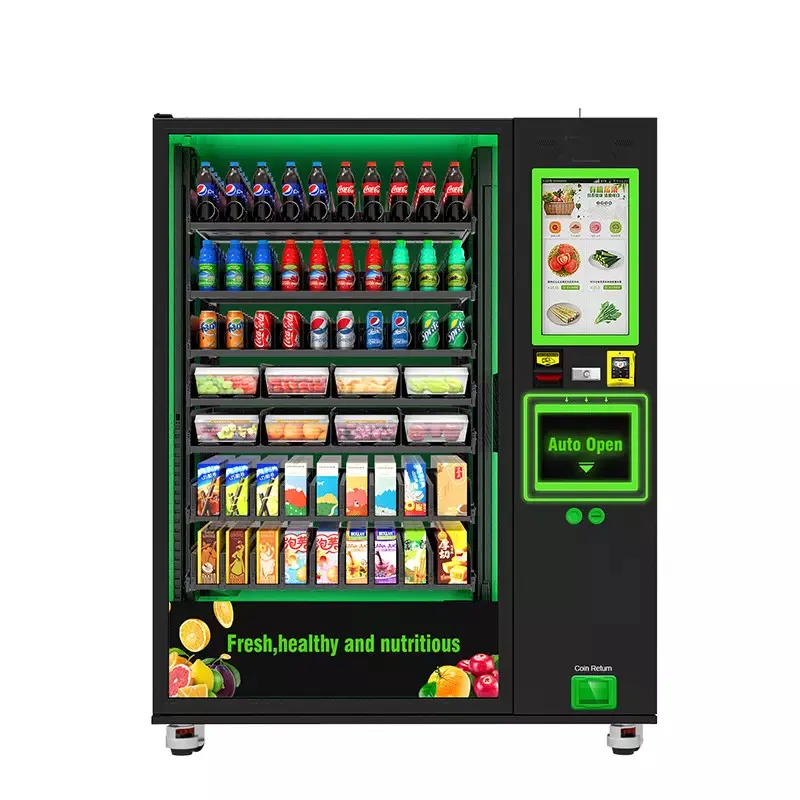 Big Pizza Vending Machine for Foods and Drinks Snacks Orange Juice Vendor Machine with Elevator Beer Dispensers Food Kiosk