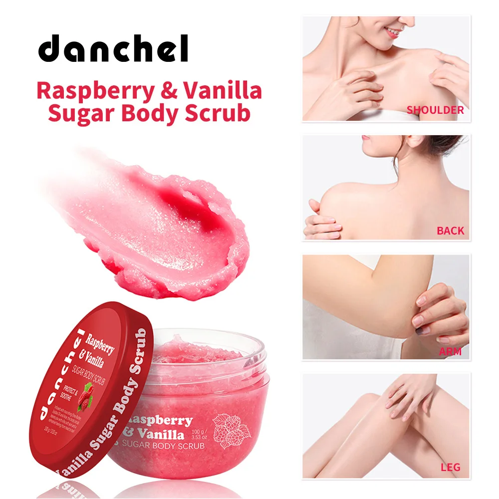 Vanilla Sugar Body Scrub Double Effect moisturizing Gentle Exfoliation Brightening Skin Rejuvenation Scrub Skincare