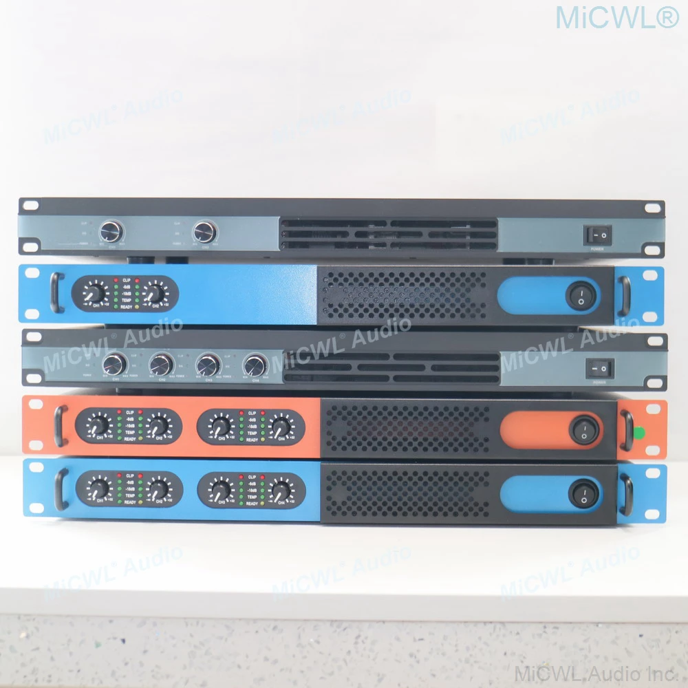 Аутентичный 4-канальный цифровой усилитель мощности MiCWL 7000 Вт пиковая сцена домашний DJ Караоке 4x650 Вт динамик AMP 1U стойка дизайн