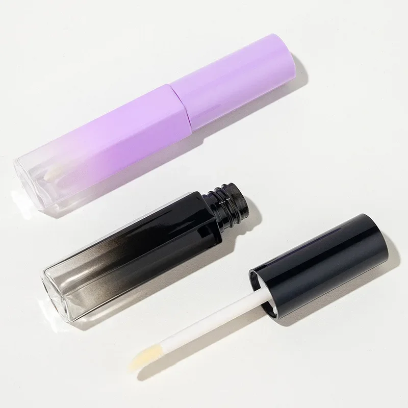 30/50/100/200 pz/lotto 10ml Lip Gloss Bottiglia Poligonale Portatile Campione Erogazione Esagonale Gradiente Tubo Vuoto Materiale Da Imballaggio