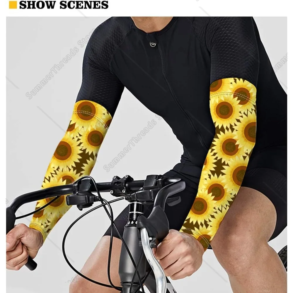 Banana UV Sun Protection Arm Sleeves for Women Men, Cooling Sports Sleeves for Golf, Running, Cycling, Hiking