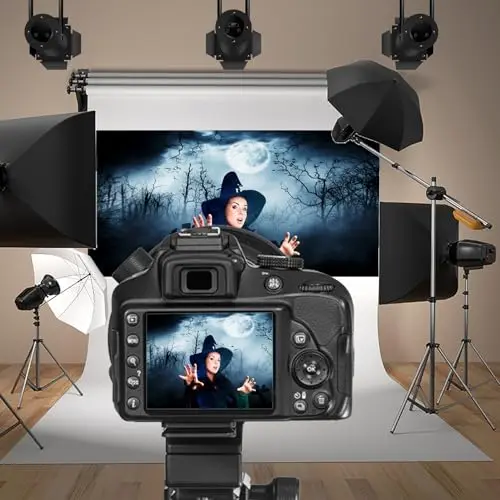 20x10ft Halloween Backdrop for Party Gloomy Forest Photography Background