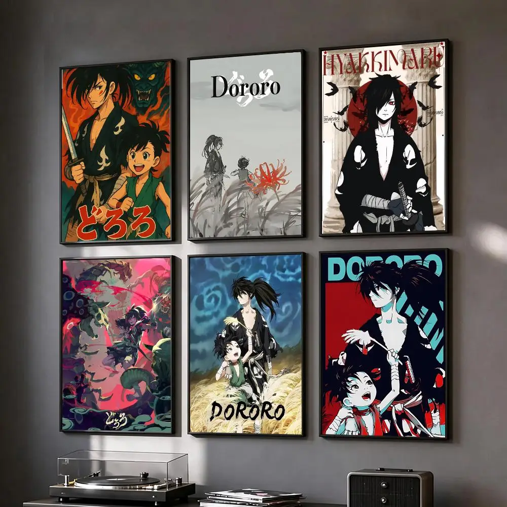anime Dororo Poster Trendy Classic hot HD Self-Adhesive Waterproof Art Poster Room Decor New Arrival On Sale